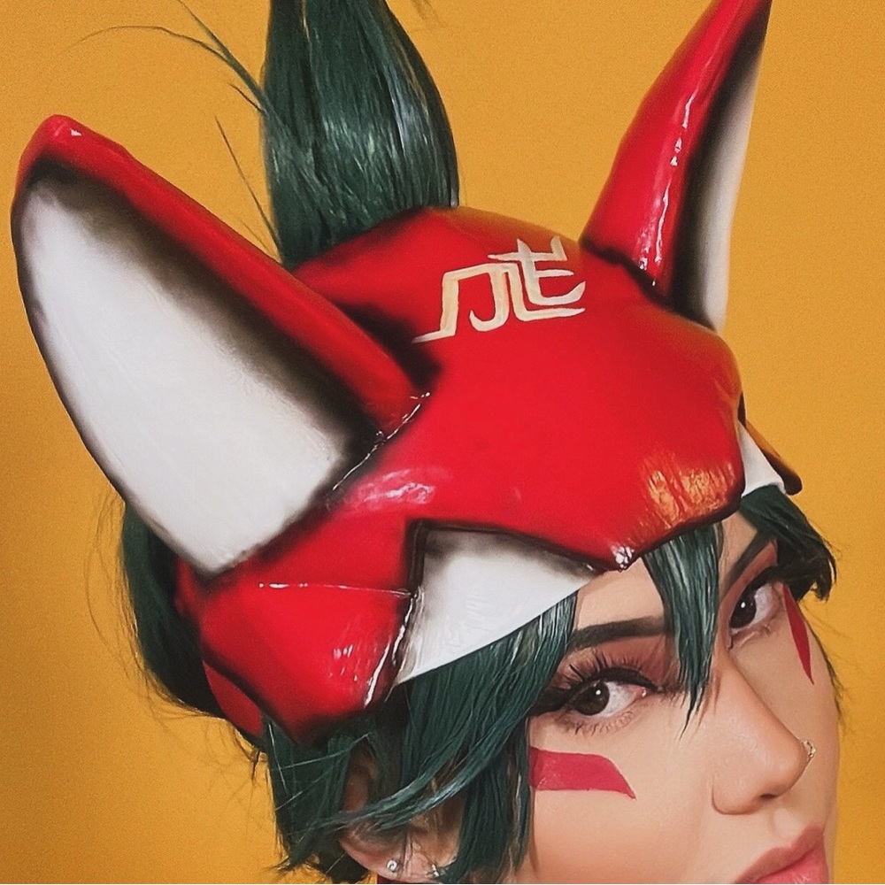 Red Kiriko from Overwatch Cosplay Headpiece with Ears